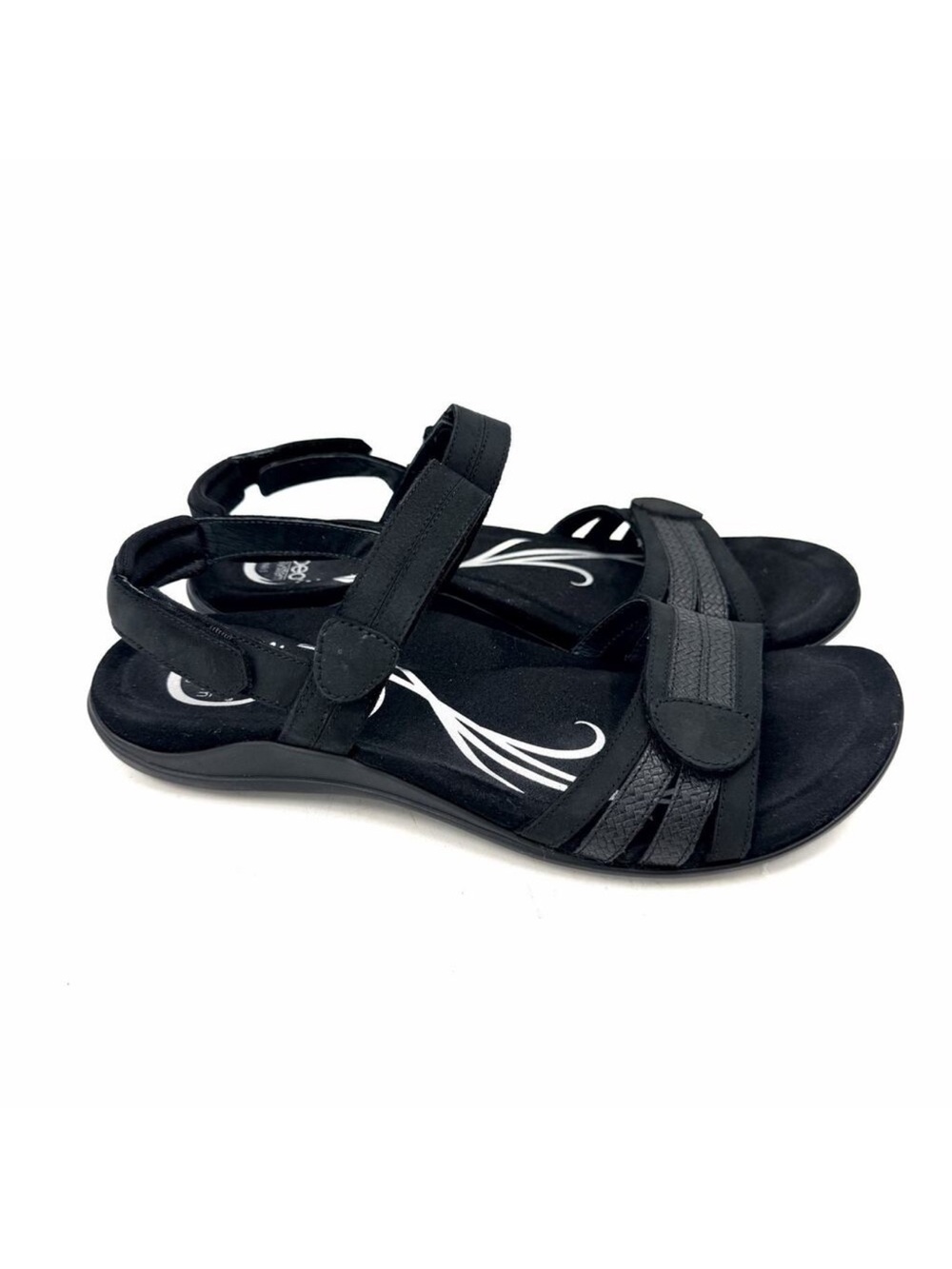 ABEO Brynn Black Strappy Comfort Arch Support Sandal BW052 Womens Size 9.5